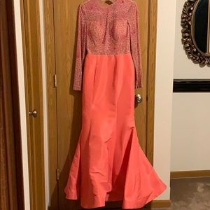 Sherri Hill Hijab long sleeve prom dress